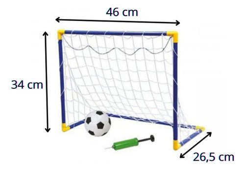 Kit Golzinho Mini Trave Futebol Infantil Mais Bola