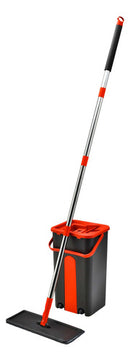 Mop Lava E Seca Powermaid 5l Microfibra Preto/vermelho