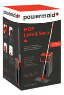 Mop Lava E Seca Powermaid 5l Microfibra Preto/vermelho