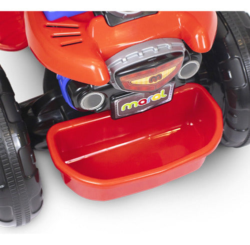 Triciclo Infantil Maral Trail Vermelho/azul Com Pedal