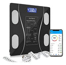 Balança Bioimpedância Digital Glass 10 Preto Bluetooth