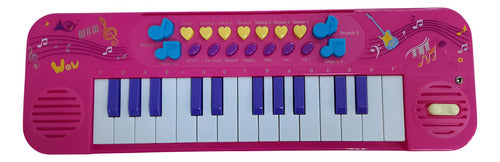 Piano Eletrônico Infantil Unik Toys - Brinquedo Colorido