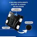 Balança Bioimpedância Digital Glass 10 Preto Bluetooth
