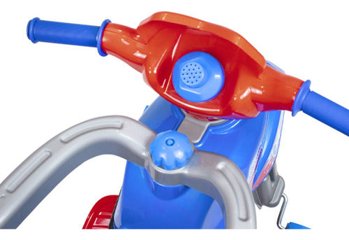 Triciclo Infantil Maral Trail Vermelho/azul Com Pedal