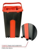 Mop Lava E Seca Powermaid 5l Microfibra Preto/vermelho